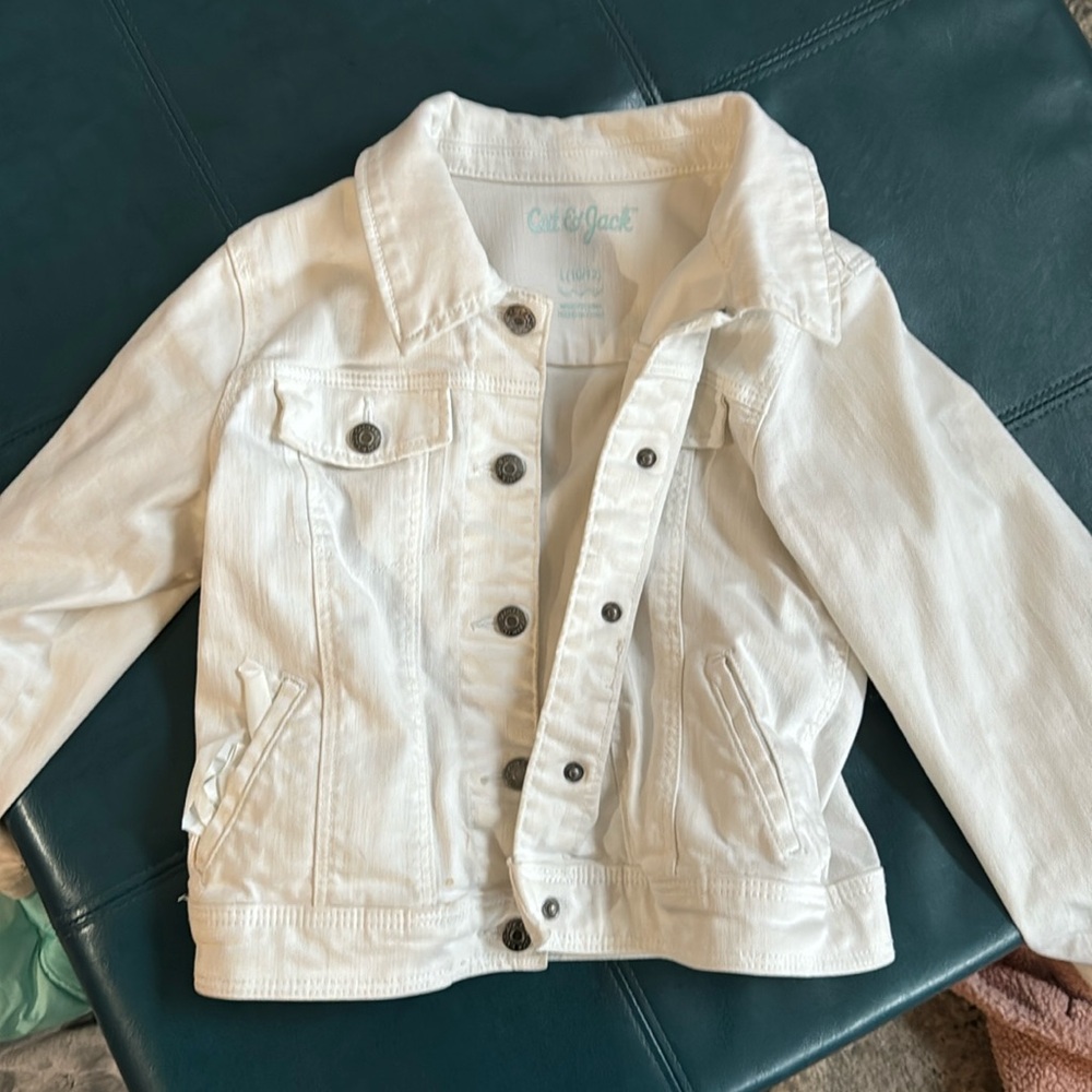 Cat and Jack White Jean Jacket